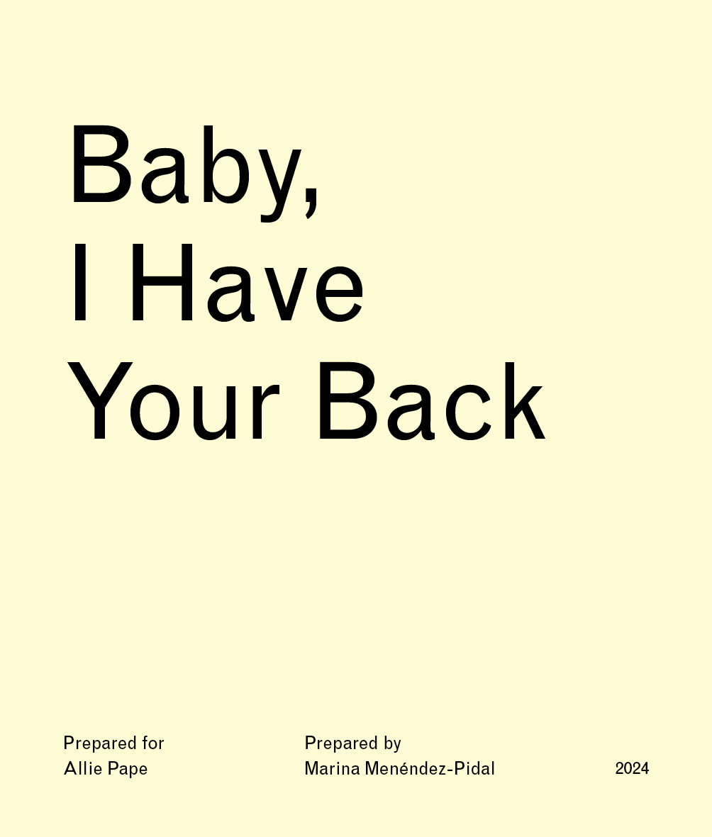 Baby, I Have Your Back Notes